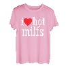I Love Hot Milfs Lustiges rotes Herz Love Milfs Hot Mom Hunter T-Shirt