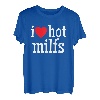 I Love Hot Milfs Lustiges rotes Herz Love Milfs Hot Mom Hunter T-Shirt