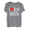 I Love Hot Milfs Lustiges rotes Herz Love Milfs Hot Mom Hunter T-Shirt