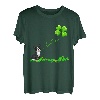 Irish Lucky with Boston Terrier T-Shirt Boston Terrier T-Shirt