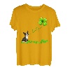 Irish Lucky with Boston Terrier T-Shirt Boston Terrier T-Shirt