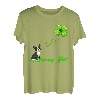 Irish Lucky with Boston Terrier T-Shirt Boston Terrier T-Shirt