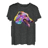 Englischer Windhund buntes Pop Art Porträt für Hundebesitzer T-Shirt