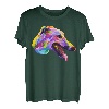 Englischer Windhund buntes Pop Art Porträt für Hundebesitzer T-Shirt