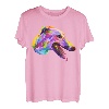 Englischer Windhund buntes Pop Art Porträt für Hundebesitzer T-Shirt