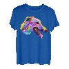 Englischer Windhund buntes Pop Art Porträt für Hundebesitzer T-Shirt