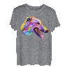 Englischer Windhund buntes Pop Art Porträt für Hundebesitzer T-Shirt