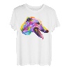 Englischer Windhund buntes Pop Art Porträt für Hundebesitzer T-Shirt