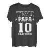 Herren Team Papst #10 Kapitän Kapitän Fußball Vatertag T-Shirt