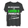 Informatik Layer 8 Problemlöser mit Baseballschläger T-Shirt
