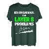 Informatik Layer 8 Problemlöser mit Baseballschläger T-Shirt