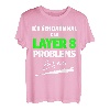 Informatik Layer 8 Problemlöser mit Baseballschläger T-Shirt