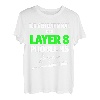 Informatik Layer 8 Problemlöser mit Baseballschläger T-Shirt