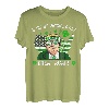 Make St Patrick's Day Great Again Trump US-Flagge Irish Clover T-Shirt