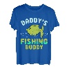 Kinder Daddys Fishing Buddy Anglergeschenk Von Vater Zu Sohn Angler T-Shirt