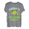 Kinder Daddys Fishing Buddy Anglergeschenk Von Vater Zu Sohn Angler T-Shirt