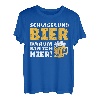 Schlager und Bier darum bin ich hier | Festival Musik Party T-Shirt