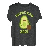 Papacado 2021 erstes Mal Papa Vater Baby Verkündung T-Shirt