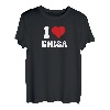Ich Liebe Enisa I Love Enisa Valentinstag T-Shirt