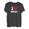 Ich Liebe Enisa I Love Enisa Valentinstag T-Shirt