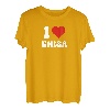 Ich Liebe Enisa I Love Enisa Valentinstag T-Shirt