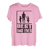 Herren Stolzer Papa von 2 Kinder Vater Vintage Vatertagdesign T-Shirt