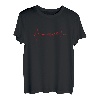 Badminton-Spieler Herzschlag Racket Shuttlecock Sports T-Shirt