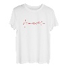 Badminton-Spieler Herzschlag Racket Shuttlecock Sports T-Shirt