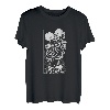Tarotkarte Küssendes Skelett Liebe Schädel Knochen Horror Goth T-Shirt