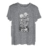 Tarotkarte Küssendes Skelett Liebe Schädel Knochen Horror Goth T-Shirt