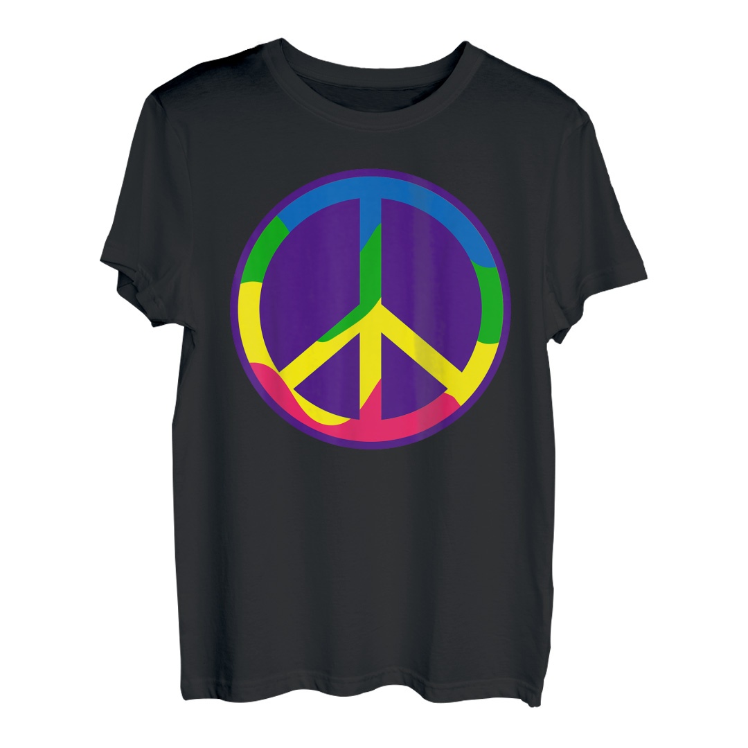 Peace, Love Hippie Kostüm Peace Zeichen 60er 70er Jahre T-Shirt