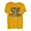 Good Sex No Stress One Boo No Ex Small Circle - Rückenmotiv T-Shirt