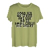 Good Sex No Stress One Boo No Ex Small Circle - Rückenmotiv T-Shirt