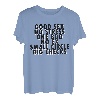 Good Sex No Stress One Boo No Ex Small Circle - Rückenmotiv T-Shirt