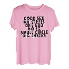 Good Sex No Stress One Boo No Ex Small Circle - Rückenmotiv T-Shirt