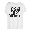 Good Sex No Stress One Boo No Ex Small Circle - Rückenmotiv T-Shirt