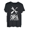 Herren Männertag Vatertag Shirt Locker Bleiben Opa Macht Das Schon T-Shirt