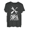 Herren Männertag Vatertag Shirt Locker Bleiben Opa Macht Das Schon T-Shirt