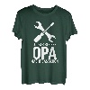 Herren Männertag Vatertag Shirt Locker Bleiben Opa Macht Das Schon T-Shirt
