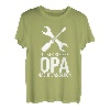 Herren Männertag Vatertag Shirt Locker Bleiben Opa Macht Das Schon T-Shirt