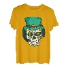 St Patrick Day Totenkopf Kleeblatt Hut T-Shirt