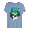 St Patrick Day Totenkopf Kleeblatt Hut T-Shirt