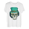 St Patrick Day Totenkopf Kleeblatt Hut T-Shirt