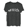Herren Evolution Vater Papa Papi Vati Familie Kind Kinder Vatertag T-Shirt