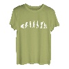 Herren Evolution Vater Papa Papi Vati Familie Kind Kinder Vatertag T-Shirt