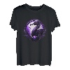 Bitcoin BTC Nostr lila Vogel Emu schön stark stolz fliegen T-Shirt
