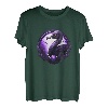 Bitcoin BTC Nostr lila Vogel Emu schön stark stolz fliegen T-Shirt