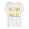 Geboren Pedalen Treten Rad Fahren Fahrrad Radsport Geschenk T-Shirt