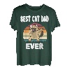 Best Cat Dad Ever bester katzenpapa Dabbing Cat Siamkatze T-Shirt
