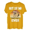 Best Cat Dad Ever bester katzenpapa Dabbing Cat Siamkatze T-Shirt